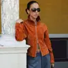 Roupas femininas europeias e americanas transfronteiriças ZA AliExpress produto novo mais vendido jaqueta casual solta de gola alta de alta qualidade
