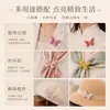 Broche de Mariposa de Perlas de Brocado de Canción Hecho a Mano DIY Estilo Antiguo Accesorio de Solapa para Hanfu Qipao Recuerdo de Festival