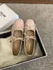 Primer Encuentro Temporada Aumento Nudo de Mariposa Mary Jane Tachonados Zapatos Individuales Zapatos de Mujer 2026 Otoño Rosa Ballet Suave
