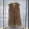 Chaleco de Piel Sintética tipo Borrego de Invierno 2026 Estilo Largo Chaleco Cálido Chaleco Chaqueta para Mujer Directo del Fabricante