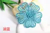 Acessório de Cabeça Grande Flor Artesanal Totalmente Bordado DIY, Broche para Bolsa, Flor Acessório de Roupa, Acessório de Cabeça Flor Camélia para Chapéu
