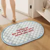 Alfombra de suelo absorbente de baño de moda, felpudo antideslizante para entrada de baño, alfombrilla de suelo de tierra de diatomeas para baño del hogar