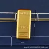 Barra de oro arena imitación oro hecha a mano ladrillo de oro macizo regla hogar decoración moral adornos accesorios de simulación muestra barra de oro exposición
