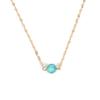 Accesorios de moda para mujer, collar de clavícula con cuentas turquesas personalizadas que combinan con todo, joyería con colgante, collar corto