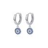 Pendientes Far Van Ojo del Diablo de Plata de Ley 925 Moda Europea y Americana de Nicho Retro Zirconia Microincrustada Pendientes Transfronterizos en Stock