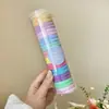 Prendedor de cabelo preto para rabo de cavalo alto para mulheres, altamente elástico e durável, não puxa nem deixa marcas no cabelo, faixa de cabelo, acessório de cabelo elástico
