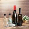 Spot transparente 187ml 375ml garrafa de vinho verde escuro garrafa de bebida garrafa de vinho caseiro garrafa de vinagre de fruta