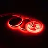 Fita de LED Flexível Cob 12V/24V 8mm 320 LEDs/480 LEDs Ultra Fina Vermelho Verde Azul Rosa Dourado Azul Gelo Tira de Luz Linear