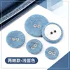 Botones cubiertos de tela de cuatro agujeros y dos agujeros para jeans de mezclilla, chaquetas de mezclilla, camisas de mezclilla, faldas, botones azules