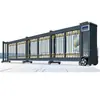 Puertas Telescópicas Correderas Segmentadas para Fábricas, Empresas y Escuelas; Puertas Corredizas Eléctricas de Aleación de Aluminio Controladas Remotamente; Puertas deslizantes push-pull