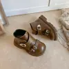 Botas de Pelúcia Martin para Crianças 2026 Novo Estilo Botas Curtas para Meninas Botas Pretas Quentes Moda Sapatos de Inverno para Meninos