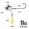 Taiyu Kit com 6 Anzóis com Cabeça de Chumbo Isca de Pesca com Cauda em T Envolvida em Chumbo Iscas Artificiais Macias Isca Luminosa para Pesca em Mar Fabricante Atacado