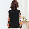 Camisa elegante de manga larga con estilo para mamá, top de otoño, traje elegante, camisa fina y pequeña para mujer de 50 años, traje para personas de mediana edad y mayores.