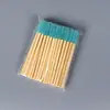 Cepillo Desechable para Pestañas con Mango de Bambú Varilla de Bambú de Colores Peine para Pestañas Cepillo para Cejas Cepillo de Tornillo Herramienta para Injerto de Pestañas