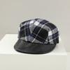 Estilo coreano simples xadrez infantil retro all-match pintor boné infantil boné bebê casual quente boina masculina e feminina
