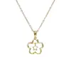 Cadena Elegante para Clavícula Chapada en Oro Real Diseño de Nicho para Mujer Collar de Estrella de Cinco Puntas Cadena de Collar Simple de Moda Versátil