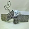 Nuevo Collar Gargantilla de Strass Full Diamond Creativo Imitación Perla Flor de Mezclilla Gargantilla Accesorios para Ropa Venta al por Mayor