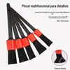 Ferramenta de limpeza de interior de carro escova de lavagem de carro escova de detalhe com cerdas macias escova pequena escova de limpeza de saída de ar condicionado de carro