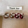 Pendientes Retro de Terciopelo Estilo Hong Kong Forma de C para Mujer 2025 Nuevo Lujo Accesible Pendientes Saturno de Gama Alta Pendientes Únicos y Hermosos