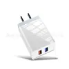 Cargador de Teléfono Móvil Multipuerto de Cinco Puertos Estándar Europeo y Americano Transfronterizo, Adaptador de Carga Rápida de Cuatro Puertos, Tres Puertos, Doble Puerto, Cabezal de Carga Estándar Británico 5V2A