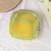 Bolsa de Tofu Mini de Malla Portátil para Viaje, Bolsa de Almacenamiento para Artículos de Tocador y Cosméticos, Bolsa para Retoques de Maquillaje, Bolsa de Malla para Artículos Varios, Bolsa de Maquillaje