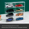 Caixa de Armazenamento Hot Wheels Sem Furos Montável na Parede 1:Modelos de Carros Diecast na Escala 64 Brinquedos Infantis Tomy Rack de Exibição Transparente