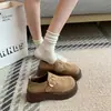 Zapatos Birkenstock Perezosos sin Cordones de Suela Gruesa para Aumentar la Altura para Mujer, Completamente Cubiertos, para Usar al Aire Libre, Combinan Bien con Faldas, Nuevo Zapato Individual Otoño 2026