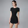 Conjunto de Ropa de Yoga Transpirable de Secado Rápido para Mujer en Verano, Adelgazante de Cintura, Delgado, para Correr, Conjunto de Ropa Fina para Entrenamiento Físico, Conjunto de Dos Piezas
