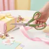 Tijeras Domésticas de Acero Inoxidable con Mangos de Plástico de Goma, Tijeras de Sastre, Tijeras para Cortar Papel de Oficina, Tijeras para Manualidades DIY, Tijeras para Tela, Tijeras para Cortar Papel de Diario