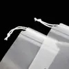 Bolsa con Cordón Película de Polietileno Bolsa con Cordón Mate Toalla Juguete Calcetines Ropa Bolsa de Embalaje para Almacenamiento Paraguas Bolsa Transparente con Cordón