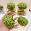 Bola artesanal criativa simulada de durian, um brinquedo divertido e visualmente atraente para aliviar o estresse, blocos de construção e um brinquedo que faz barulho com uma sensação tátil satisfatória