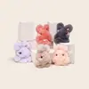 Pelo de Conejo Piel Genuina Conejo de Orejas Paradas Colgante de Peluche con Textura Suave, Juguete de Piel, Colgante para Bolso, Llavero Exquisito