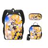 Nueva Mochila Escolar de Splatoon 3 Mochila de Poliéster Mochila para Niños Bolso de Hombro Estuche para Lápices Juego de Tres Piezas