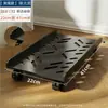 Soporte de host de computadora, base de chasis extraíble con polea, bandeja para escritorio de oficina y hogar