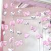 Color Macarrón Juguetes Educativos para Niños Decoración de Habitación de Boda Cortina Cortina Suministros de Arreglo Cortina de Puerta de Habitación de Niña Estilo Girly