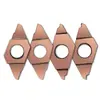 Insertos de Ranurado y Corte para Tornos CNC Tkf12R Planos e Inclinados de Barrido Trasero para Ranurado, Adecuados para Acero Inoxidable y Aleación de Titanio