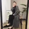 Cardigan Tejido de Nuevo Estilo Otoño e Invierno 2026 Estilo Coreano Holgado y Elegante Chaqueta Suéter Holgada de Longitud Media para Mujer Tendencia