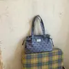 Bolsa de Ombro Shuai Mijia Estilosa de Grande Capacidade com Laço 2026 Nova Bolsa de Compras Casual Estilosa Bolsa Tote Plissada
