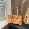 Bolso Tote Extranjero Individual de Alta Clase de Gran Capacidad para Mujer 2025 Nueva Moda Simple Bolso de Hombro Portátil