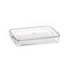 A34-36 crocante transparente com tampa PET plástico drenando cozinha portátil caixa de armazenamento bolinho caixa organizadora de vegetais