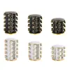 Estante Giratorio para Especias con Borde Dorado Acero Inoxidable Estante de Especias para Cocina Multicapa Estante para Pimienta y Especias Estante de Encimera