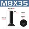 Tornillos hexagonales de cabeza avellanada negra de alta resistencia grado 10.9 con pernos hexagonales de cabeza plana chapados en negro M2-M12