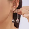 Joias Novas Transfronteiriças Europeias e Americanas Estilo Gótico Escuro Design de Nicho Retrô Pingente de Caveira Fio de Orelha Brincos Personalizados