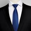 Corbata con cremallera fácil de poner y quitar para hombre, estilo formal, de negocios, de Song Xiaoxia, color azul, para novio y boda.