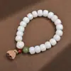 Pulseira Bodhi Natural com 18 Sementes Segurando 18 Tesouros Franja Mais Sementes Mais Bênção Paz e Shun Sui Contas Contas 18 Brincadeira Literária