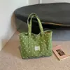 2026 Bolso Tote Grande Estilo Coreano Nuevo para Mujer de Viaje Simple Lunares Bolso de Hombro Único Ligero Versátil Moderno