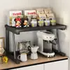 Suporte para copos de máquina de café de bancada, sachês de chá, dispensador de água, suporte para mesa, copo de água, suporte para cozinha