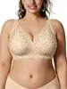 Sujetador cruzado de Amazon sin costuras, cuello en V, talla grande, estampado de leopardo, sin varillas, con efecto push-up y elevación, hecho de tela de seda helada, para mujer