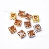 Diamantes de imitación de Zirconia Cuadrados de 10 mm de Alta Gama con Dorso Puntiagudo, Engaste de Garra Cosido a Mano, Decoración DIY para Vestido de Novia, Piezas de Accesorios para Zapatos y Bolsos