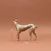 Adorno Decorativo de Latón Puro Sólido para Escritorio de Oficina, Perro Amarillo Grande de Bronce para Mascota de Té, Regalo Artesanal, Objeto de Mano